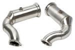 Downpipe Echappement Inox Porsche Cayenne Turbo S de 2019 a 2020-avec cata