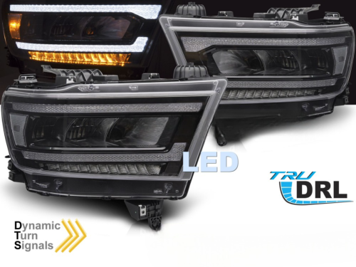 Paire de feux phares Dodge Ram 19-22 Full LED DRL DYN