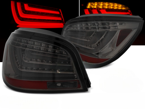 Paire de feux arriere BMW serie 5 E60 Berline de 2003 a 2007 LED BAR fume