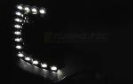 Paire de feux phares VW T5 10-15 Daylight led DRL noir