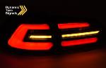 Paire de feux arriere VW Golf 7 17-19 FULL LED BAR Dyn Noir Rouge Blanc