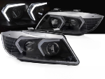 Paire de feux phares BMW serie 3 E90 / E91 de 2005 a 2008 LED Noir