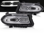 Paire de feux phares Dodge Charger de 2014 a 2023 FULL LED DRL Chrome