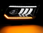 Paire de feux phares Ford Mustang de 2004 a 2009 FULL LED DRL LTI DYN noir