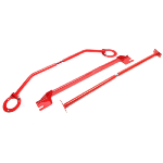 Kit de Barre anti rapprochement pour Audi A3 8P 2003 a 2012 - acier rouge