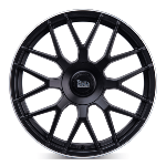 Jante Mam GT1 18x8 ET45 5/108-114.3 - Matt Black Lip Polish
