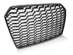 Grille Calandre en ABS Audi A6 C7 2014 a 2018 Look Sport Noir Brillant PDC