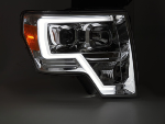 Paire de feux phares Ford F150 MK12 de 2008 a 2014 LTI LED Chrome