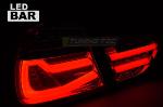 Paire de feux arriere BMW serie 3 E90 LCI Berline 09-11 FULL LED BAR Dyn rouge Fume