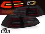 Paire de feux arriere VW Golf 7 13-17 FULL LED BAR Dyn Fume Noir Blanc Rouge