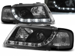 Paire de feux phares Audi A3 8L de 1996 a 2000 Daylight DRL led noir