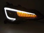 Paire de feux phares Toyota GT86 12-21 Daylight LED DRL DYN noir