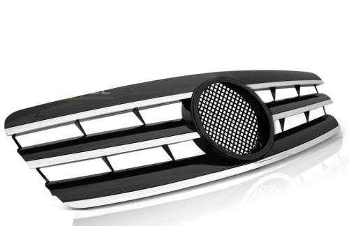 Grille calandre Mercedes classe C W203 00-07 noir chrome