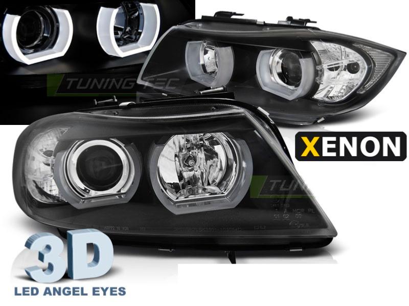 CCFL ANGEL EYES Phares pour BMW E90 E91 Berline Break Noir Xenon Optiques  H7/H7 EUR 433,80 - PicClick FR