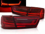 Paire de feux arriere led Audi A6 C7 de 2011 a 2014 FULL LED BAR rouge blanc