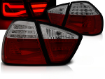 Paire feux arriere BMW serie 3 E90 Berline de 2005 a 2008 LED BAR rouge fume