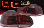 Paire de feux arriere VW Golf 6 08-13 FULL LED DYN Rouge Blanc