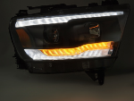 Paire de feux phares Dodge Ram de 2019 a 2022 LED DYN Noir