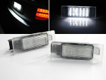 Paire feux de plaque Peugeot 106/307/308/406/407 LED