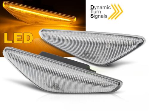 Paire Clignotant Repetiteur BMW E46 Coupe de 2003 a 2006 Chrome Led Dynamique