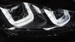 Paire de feux phares VW Golf 7 13-17 U-Type DRL led Dyn Noir