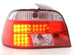 Paire de feux arrière BMW serie 5 E39 Berline 95-00 Rouge Chrome Led