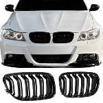 Calandre avant ABS BMW Serie 3 E90 LCI berline de 2009 a 2011 Noir, sans embleme