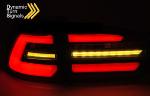 Paire de feux arriere VW Golf 7 17-19 FU LL LED BAR Dyn Rouge Fume