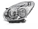 Feu phare Gauche Adaptable Fiat Doblo de 2010 a 2014 Chrome Halogene