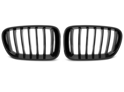 Paire de grilles de calandre BMW X3 F25 10-14 noir brillant