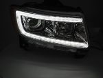 Paire de feux phares Jeep Grand Cherokee de 2011 a 2013 LED LTI chrome