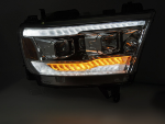 Paire de feux phares Dodge Ram de 2019 a 2022 LED DYN Chrome