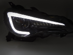 Paire de feux phares Toyota GT86 12-21 Daylight LED DRL DYN noir