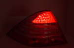 Paire de feux arriere Mercedes classe S W220 de 1998 a 2005 LED rouge Fume