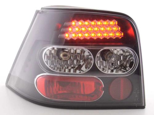 Paire de feux arrière VW Volkswagen Golf 4 1998 a 2002 Noir Led