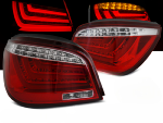 Paire de feux arriere BMW serie 5 E60 Berline de 2003 a 2007 LED BAR rouge blanc