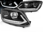 Paire de feux phares VW Touran 2 de 2010 a 2015 LED DRL LTI Noir