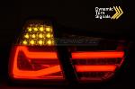 Paire de feux arriere BMW serie 3 E90 LCI Berline 09-11 FULL LED BAR Dyn rouge Fume