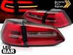 Paire de feux arriere VW Golf 7 13-17 FULL LED BAR Dyn Rouge Blanc