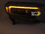 Paire de feux phares Ford Ranger de 2016 a 2022 FULL LED DRL Dyn Noir