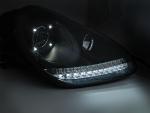 Paire de feux phares Porsche Cayenne 02-06 Daylight led xenon noir