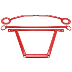 Kit de barres anti rapprochement BMW serie 3 E36 316i M43 1993 a 2000 - Acier rouge