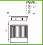 Filtre a air Green pour BMW Serie 8 E31 de 1990 a 1994 850iCI-300cv