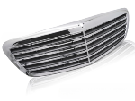 Grille calandre Mercedes classe S W221 de 2005 a 2009 chrome Carbon