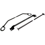 Kit de Barre anti rapprochement pour Audi A3 8P 2003 a 2012 - acier noir