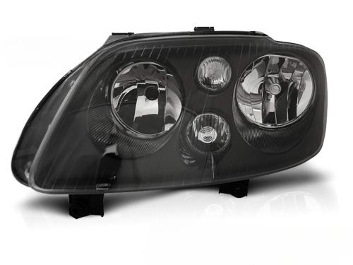 Feu phare Gauche Adaptable Volkswagen Touran / Caddy de fevrier 2003 a octobre 2006 Noir Halogene