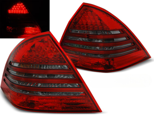 Paire de feux arriere Mercedes classe C W203 de 2000 a 2004 LED rouge fume