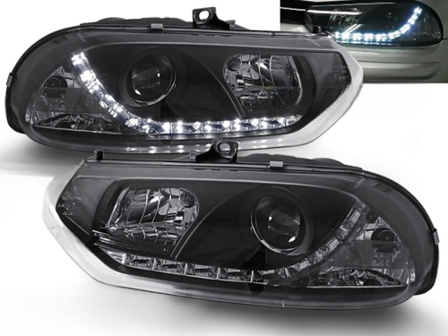 Paire de feux phares Alfa Romeo 156 de 1997 a 2003 Daylight led noir