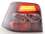 Paire de feux arrière VW Volkswagen Golf 4 1998 a 2002 Noir Led