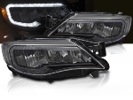 Paire Feux Phares Subaru WRX 08-14 FULL LED DRL Dyn Noir